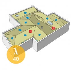 Spadki i kliny z wełny mineralnej Rockwool ROCKFALL