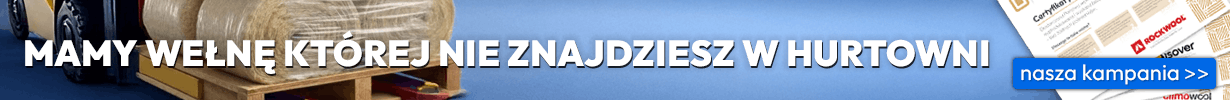 Wełna mineralna z certyfikatem - baner promocyjny Platforma Izolacji